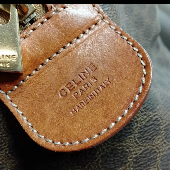 CELINE Boston Macadam Bag Large Spacious Brown Duffel Weekender - Picture 8 of 13